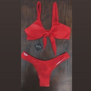 Deep Red Bikini - Size S (Zaful)